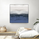 Familiar Feeling Blue Square II by Dan Meneely on GIANT ART - abstract