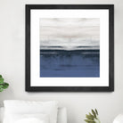 Familiar Feeling Blue Square II by Dan Meneely on GIANT ART - abstract