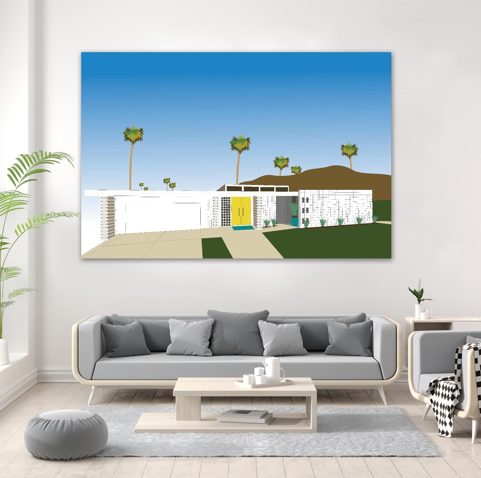 Palm Spring Living II by Jen Bucheli on GIANT ART - decorative