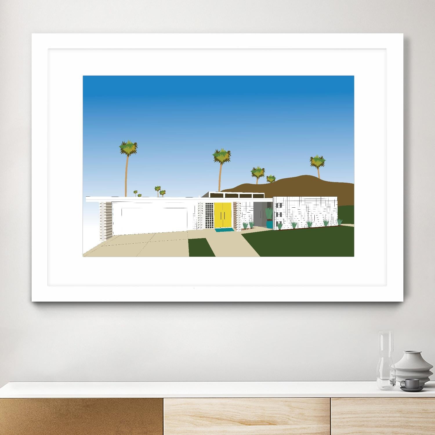 Palm Spring Living II by Jen Bucheli on GIANT ART - decorative