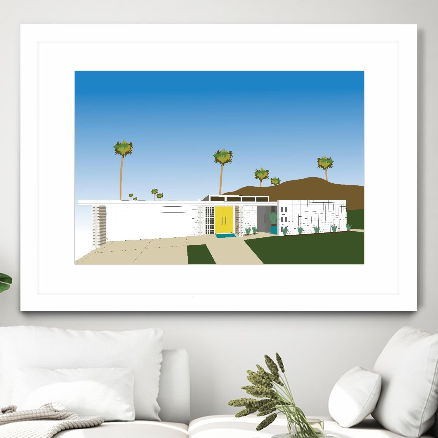 Palm Spring Living II by Jen Bucheli on GIANT ART - decorative