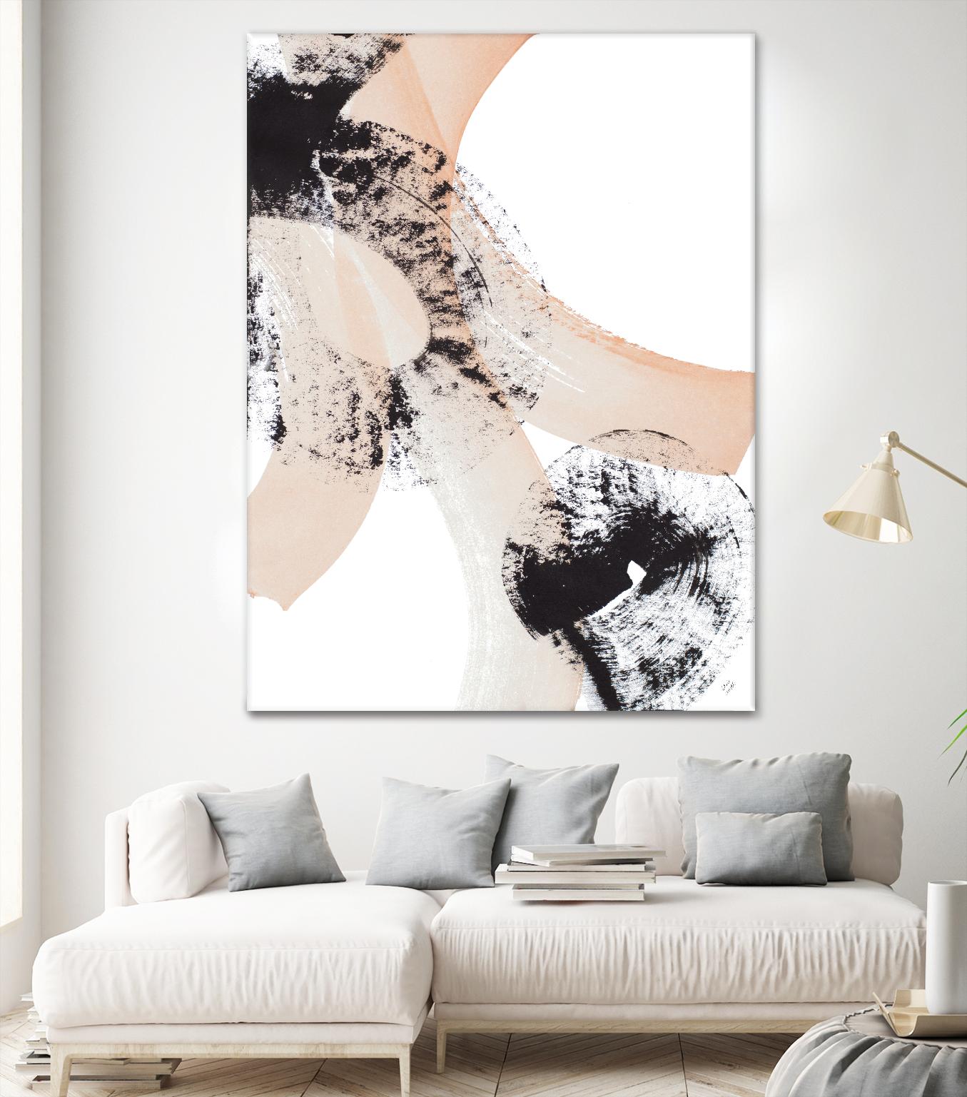 From Vision to Reality III by Lanie Loreth on GIANT ART - peach abstract