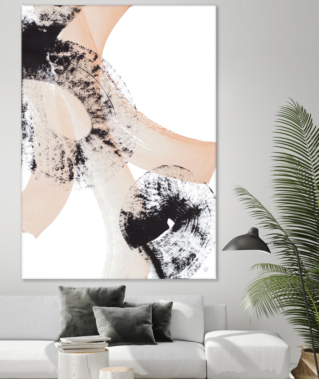 From Vision to Reality III by Lanie Loreth on GIANT ART - peach abstract