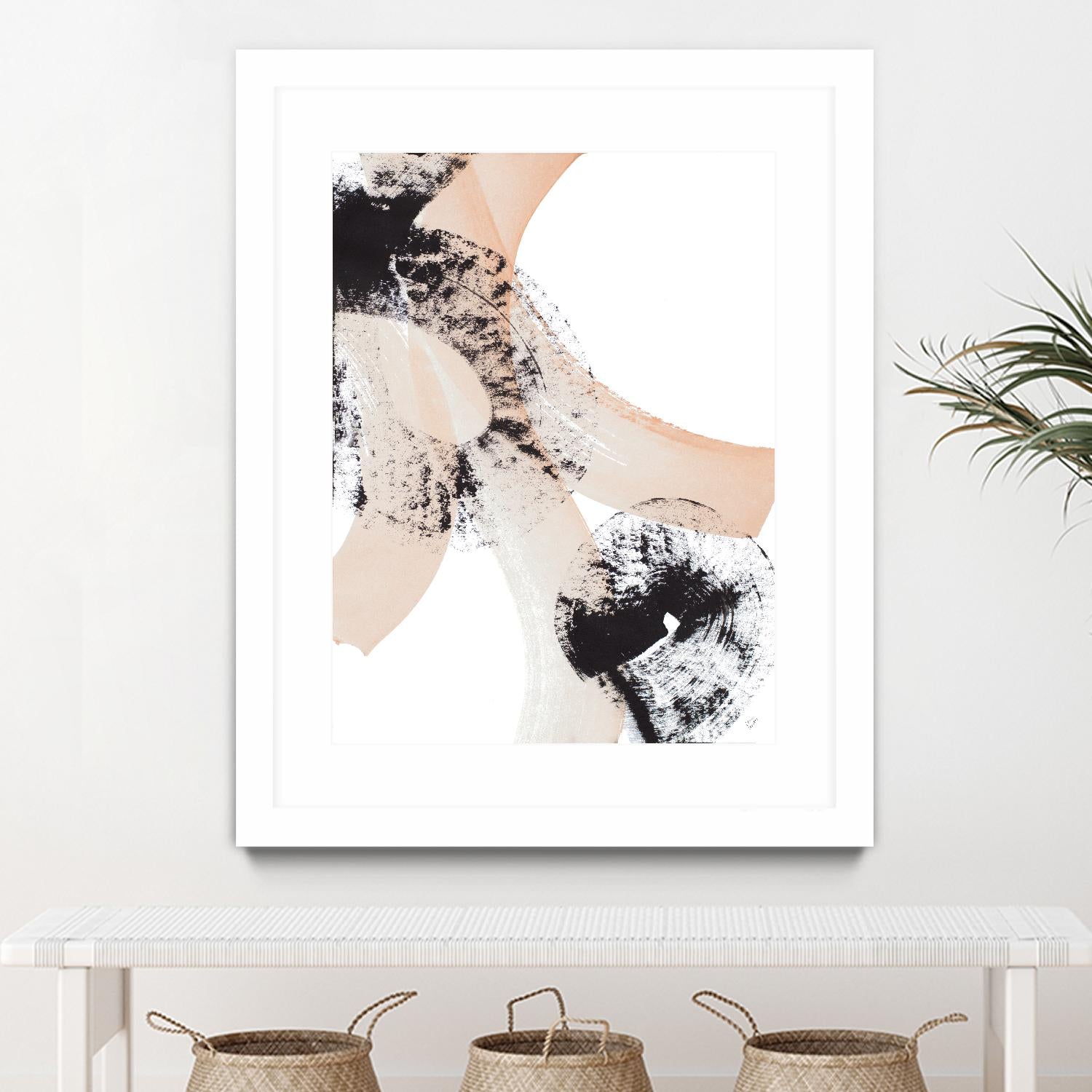 From Vision to Reality III by Lanie Loreth on GIANT ART - peach abstract