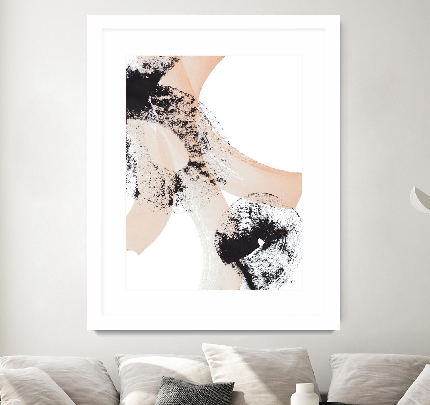 From Vision to Reality III by Lanie Loreth on GIANT ART - peach abstract