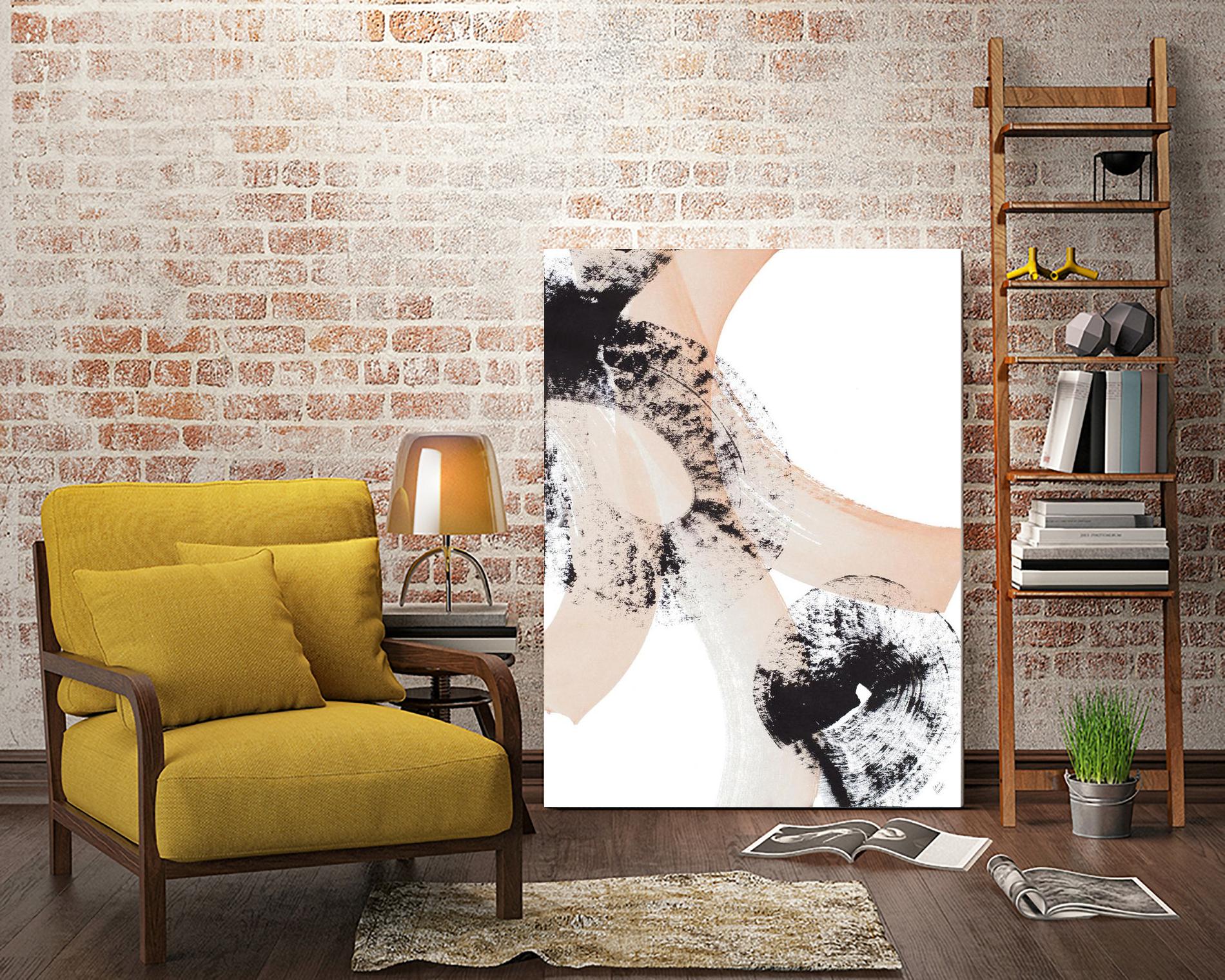 From Vision to Reality III by Lanie Loreth on GIANT ART - peach abstract