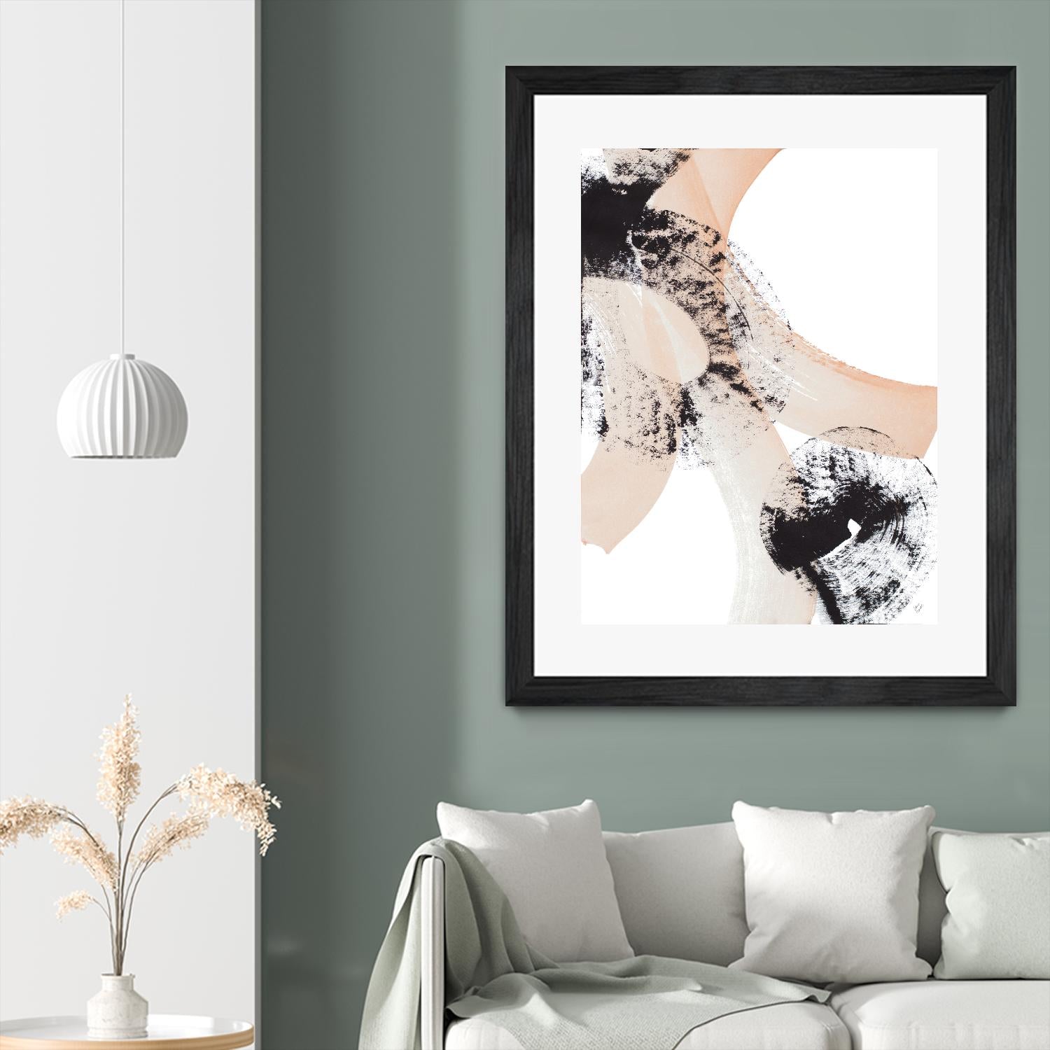 From Vision to Reality III by Lanie Loreth on GIANT ART - peach abstract