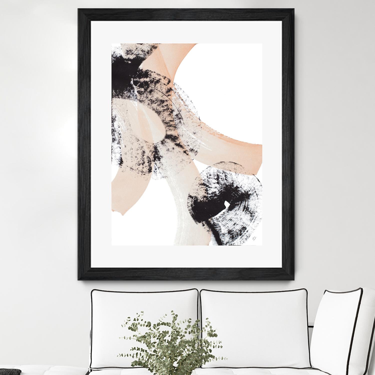 From Vision to Reality III by Lanie Loreth on GIANT ART - peach abstract