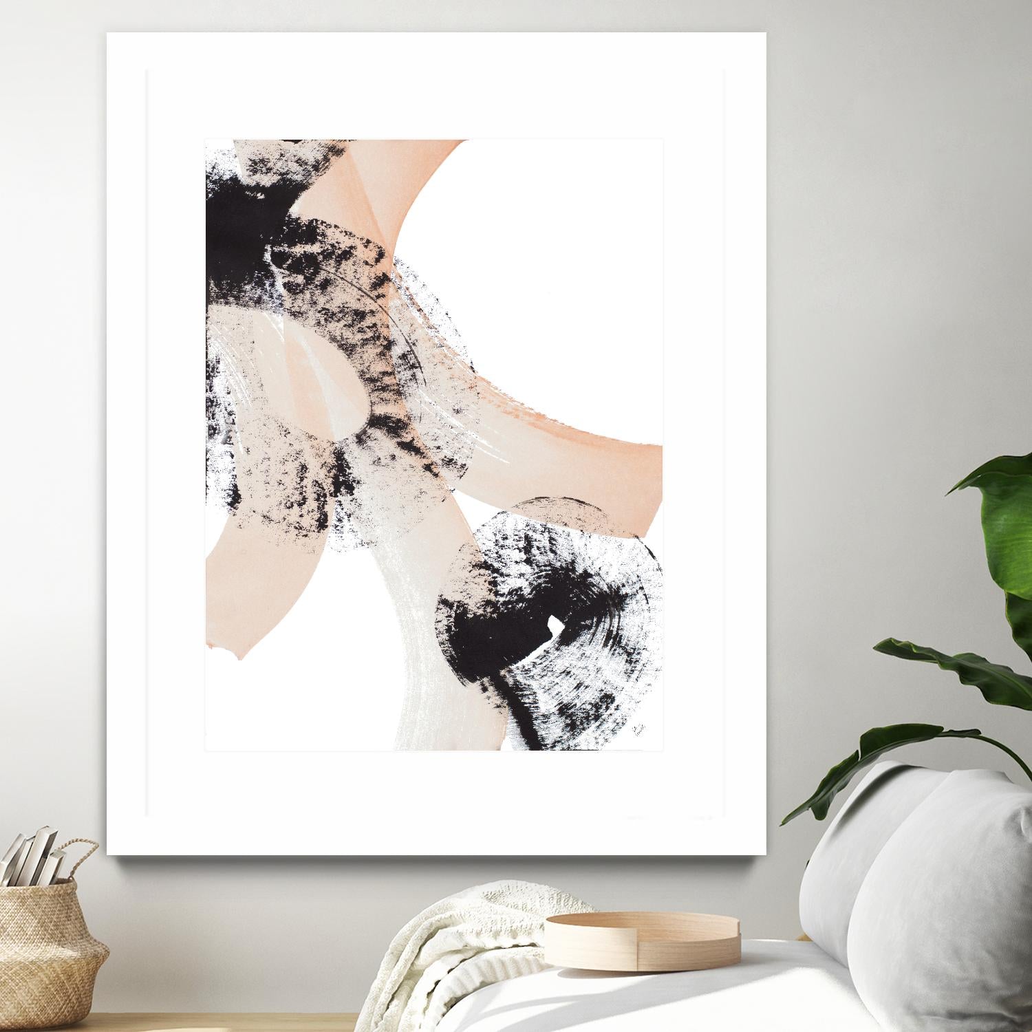 From Vision to Reality III by Lanie Loreth on GIANT ART - peach abstract