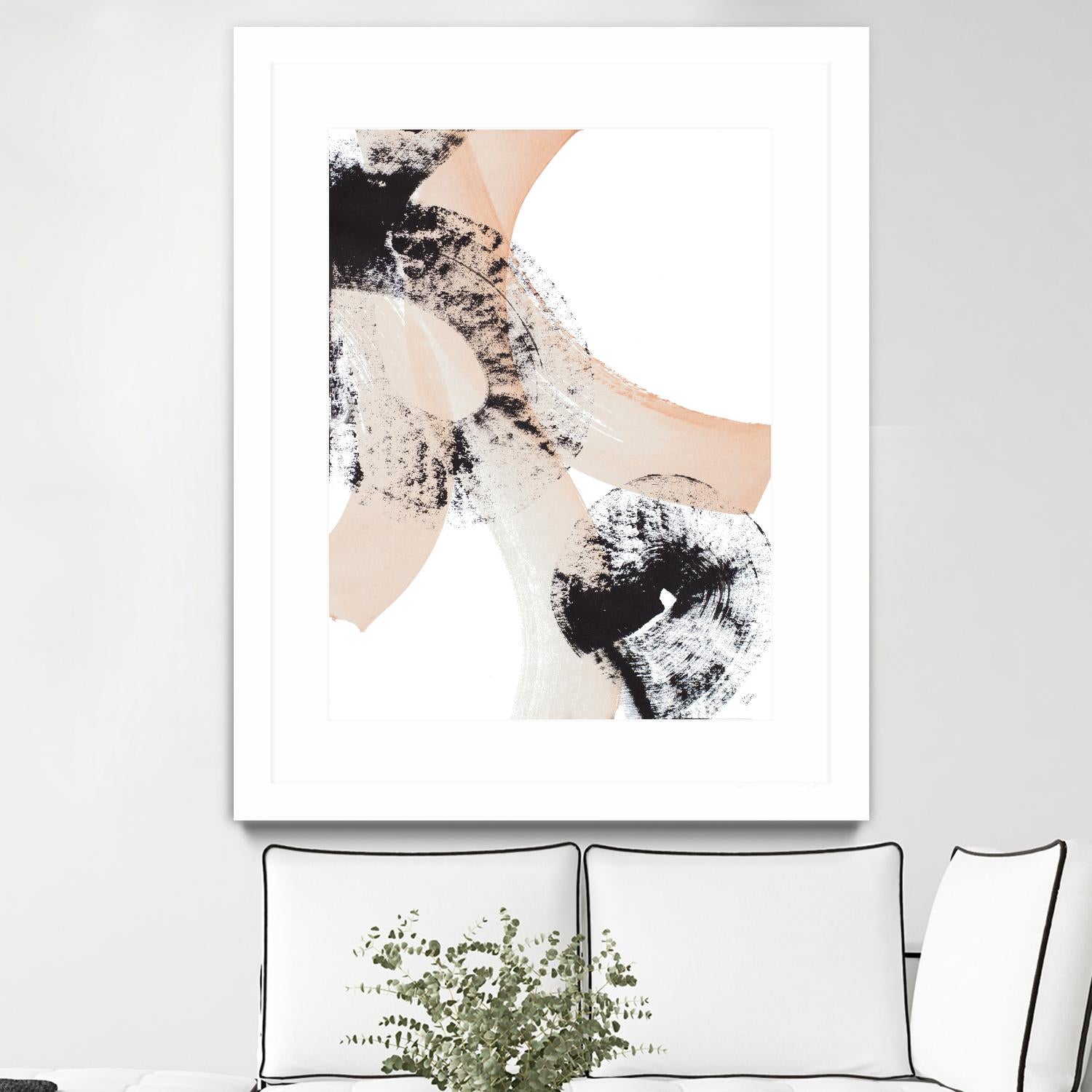 From Vision to Reality III by Lanie Loreth on GIANT ART - peach abstract