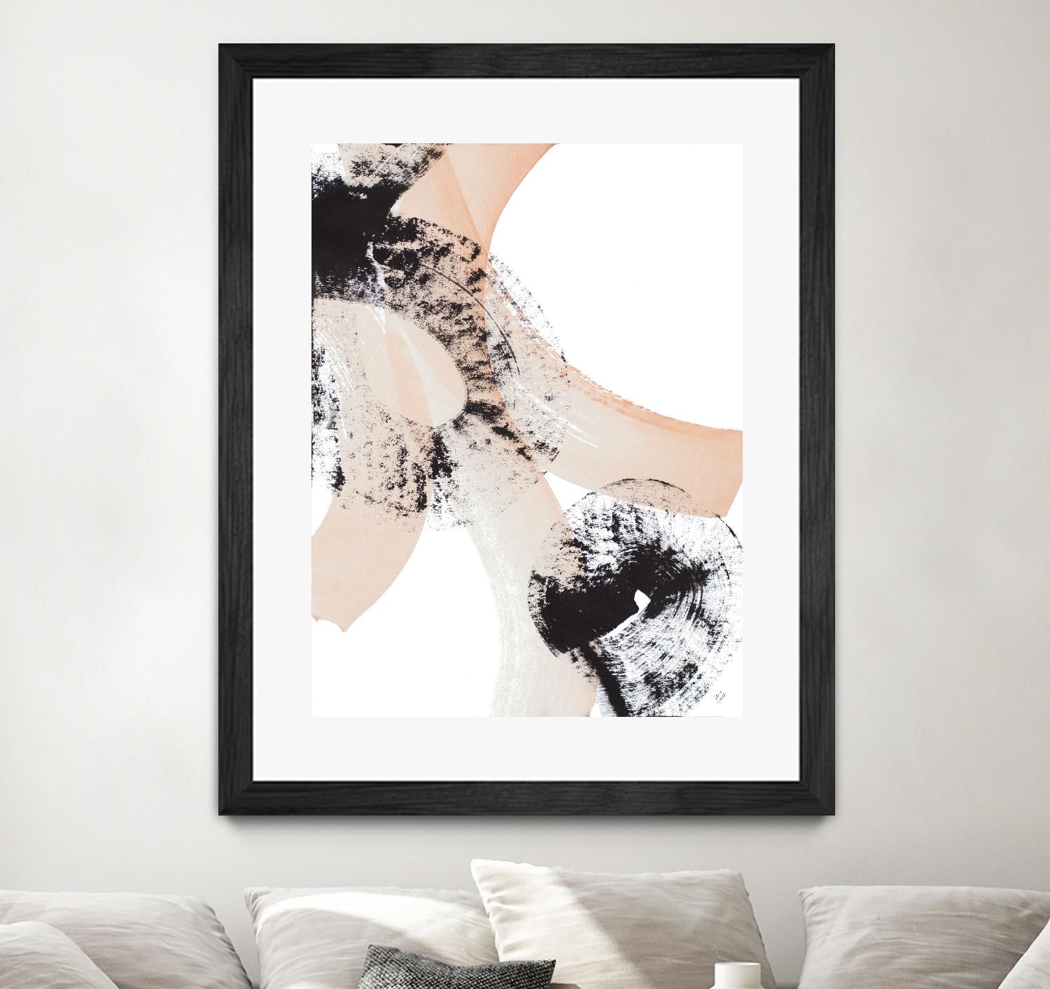 From Vision to Reality III by Lanie Loreth on GIANT ART - peach abstract