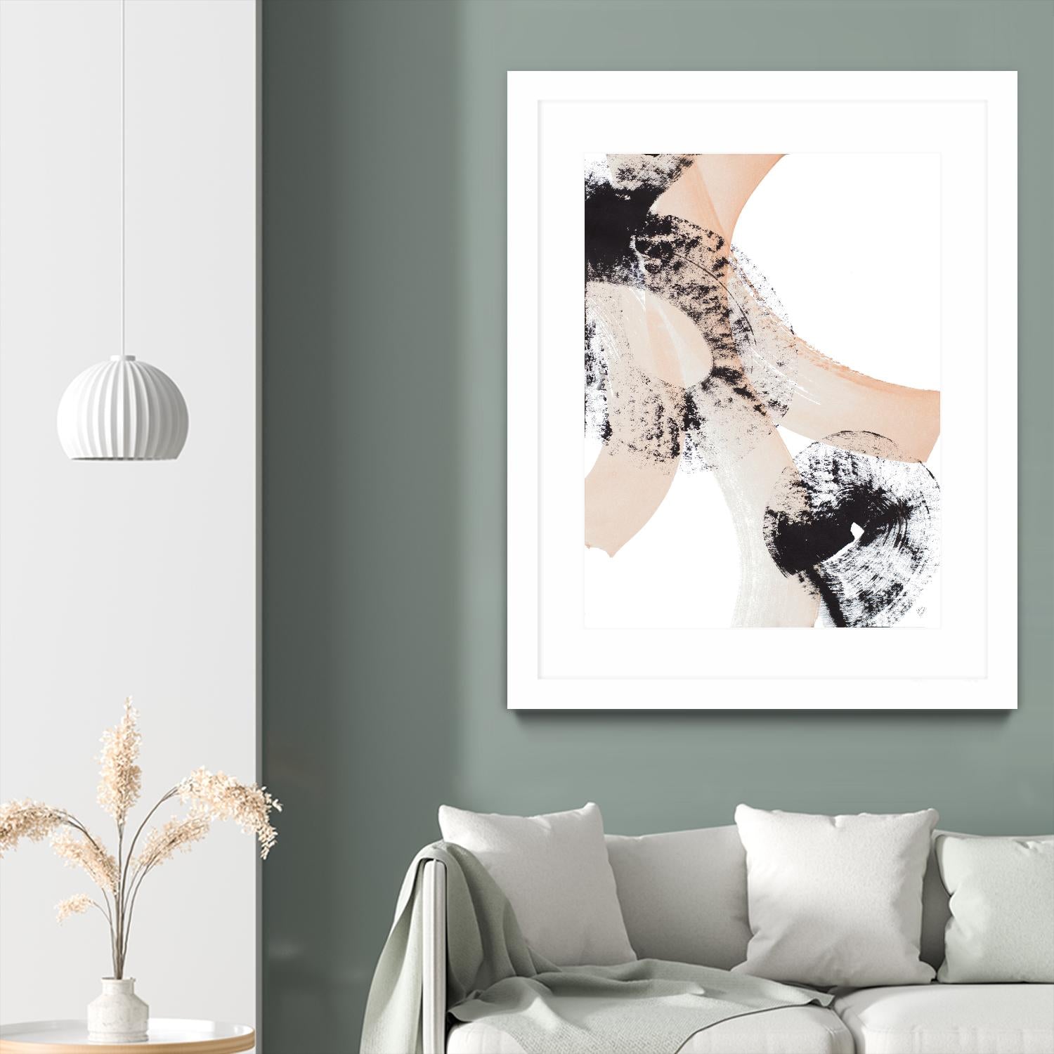 From Vision to Reality III by Lanie Loreth on GIANT ART - peach abstract