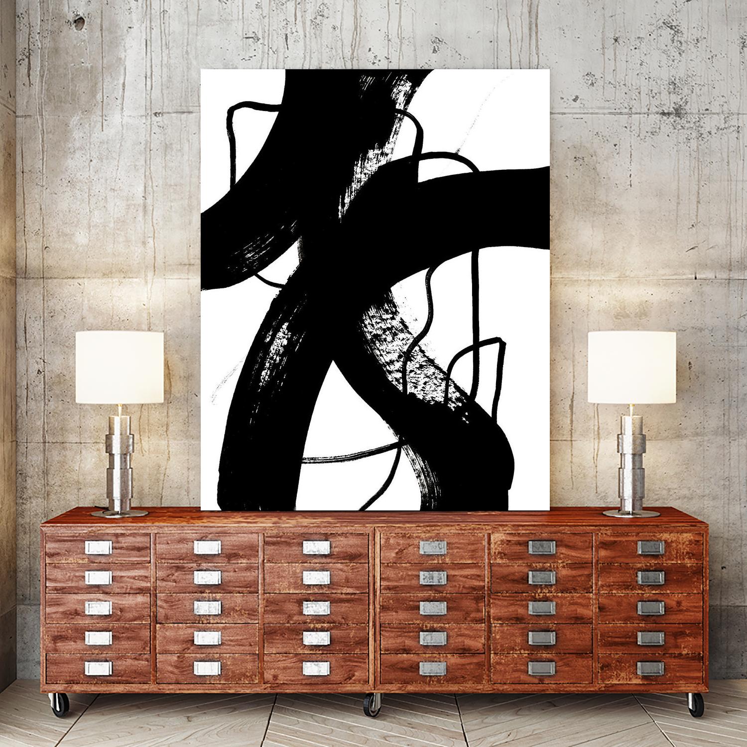 BlackThoroughfares I by Lanie Loreth on GIANT ART - white black & white