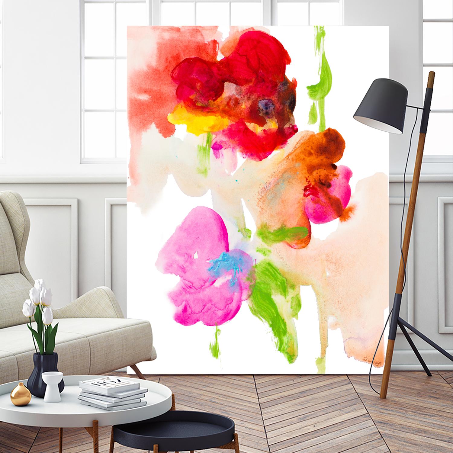 Abstract Flower Study by Lanie Loreth on GIANT ART - Multi Abstract