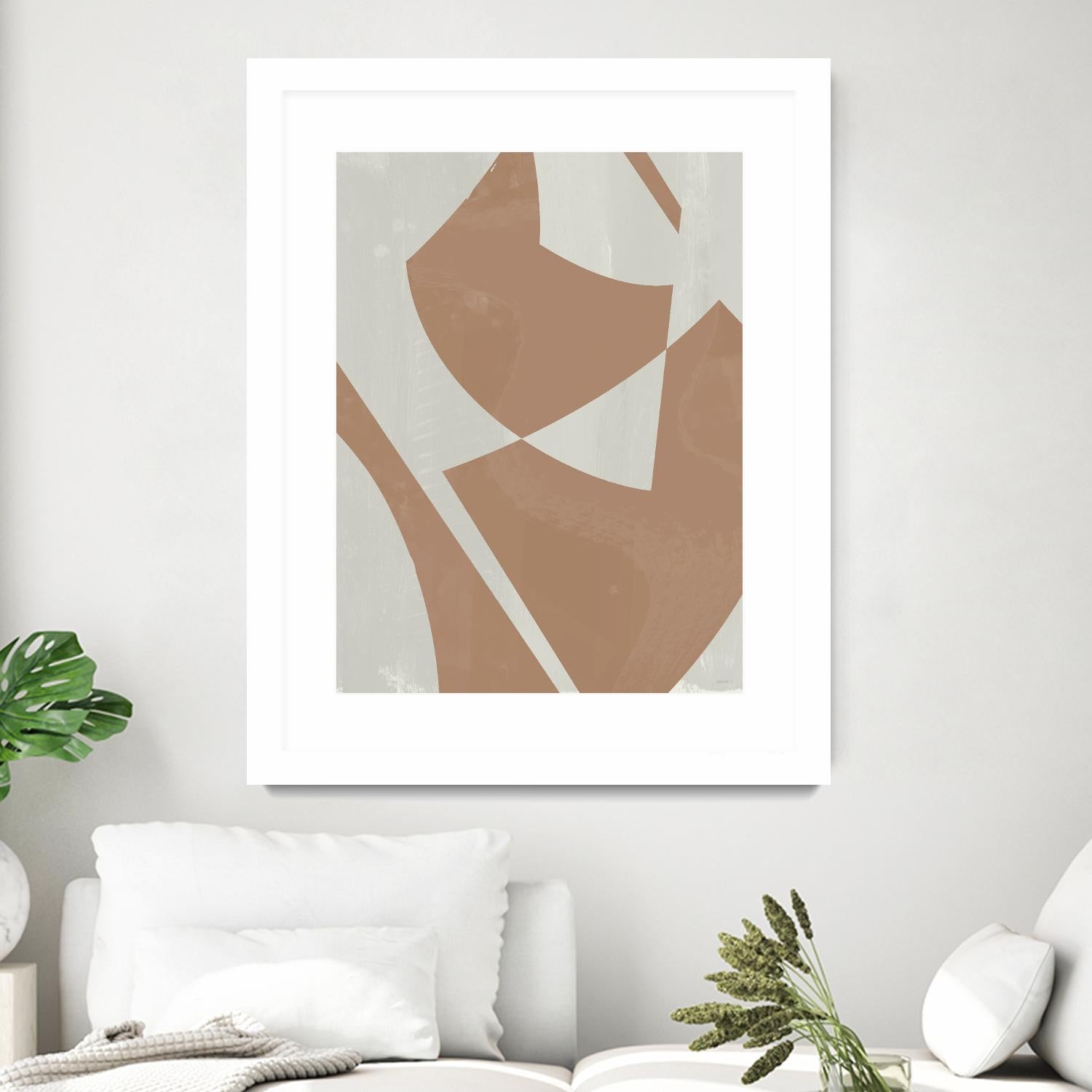 Beige Machine Abstract by Dan Meneely on GIANT ART - beige Abstract