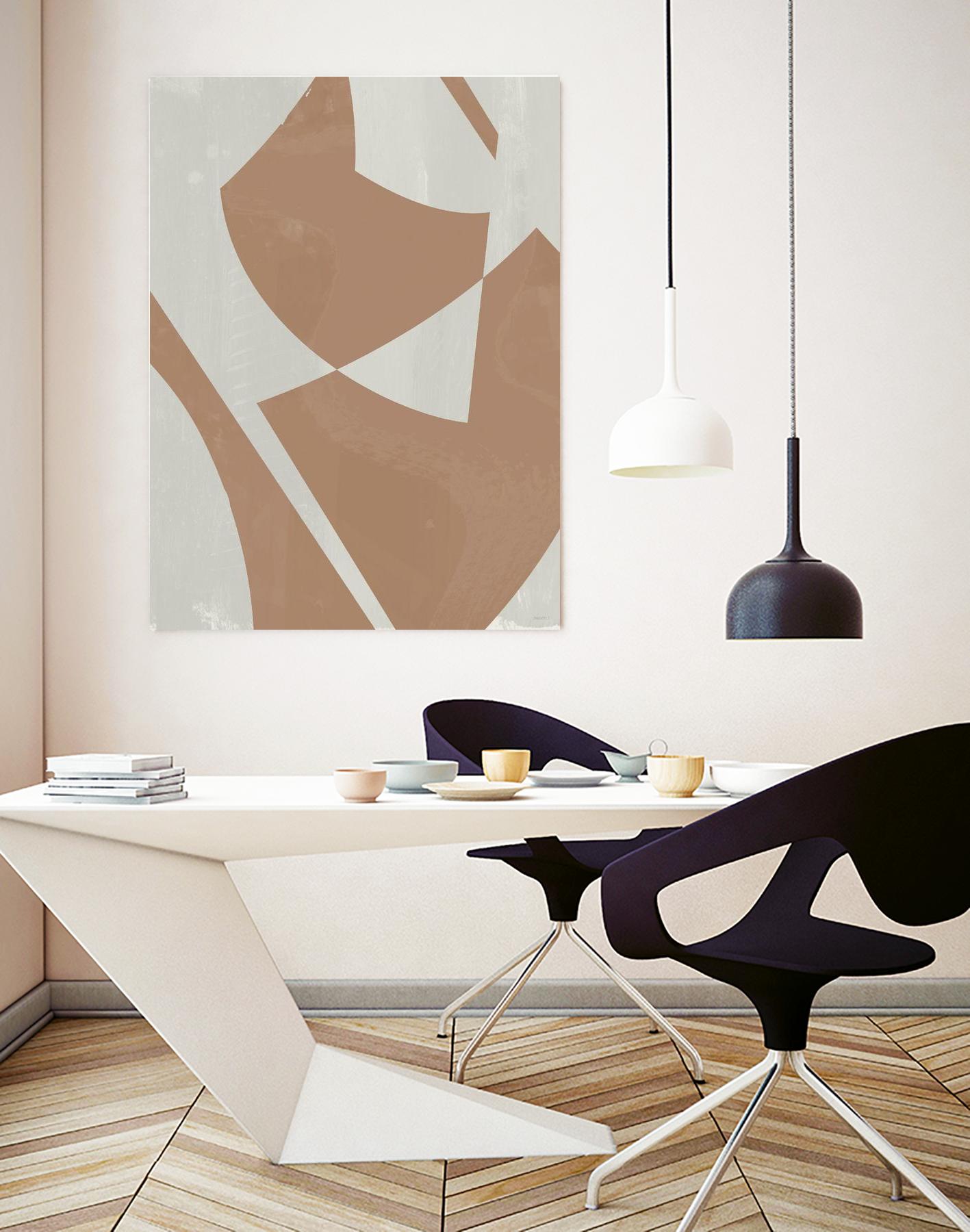 Beige Machine Abstract by Dan Meneely on GIANT ART - beige Abstract