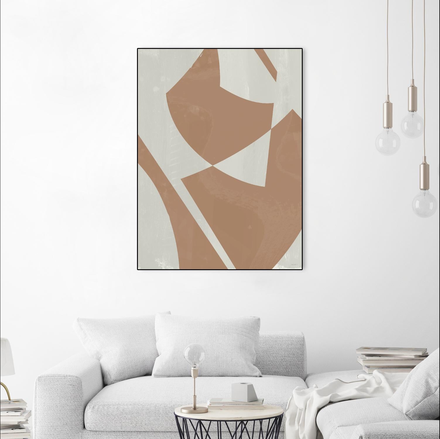 Beige Machine Abstract by Dan Meneely on GIANT ART - beige Abstract