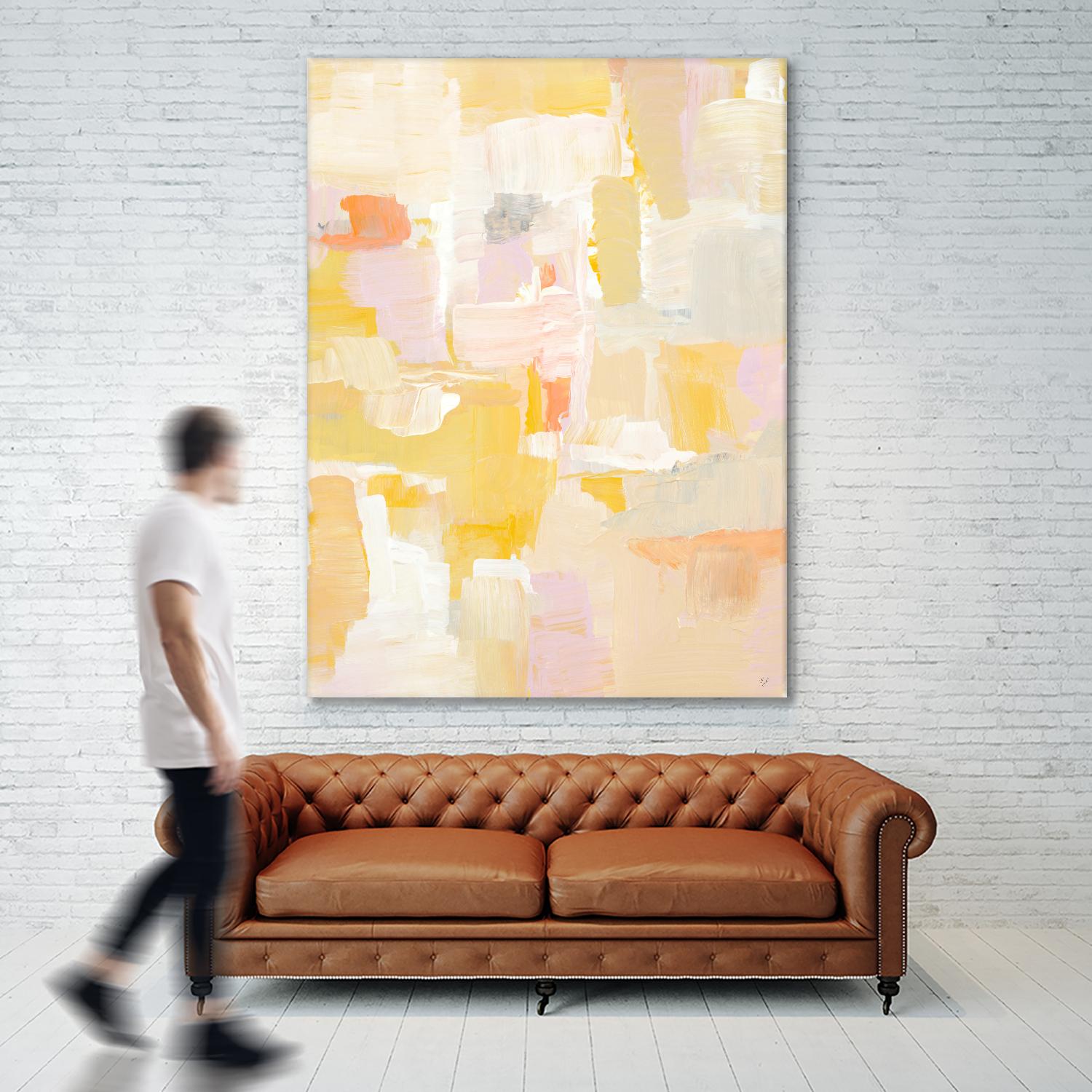 Peace I See by Lanie Loreth on GIANT ART - yellow abstract