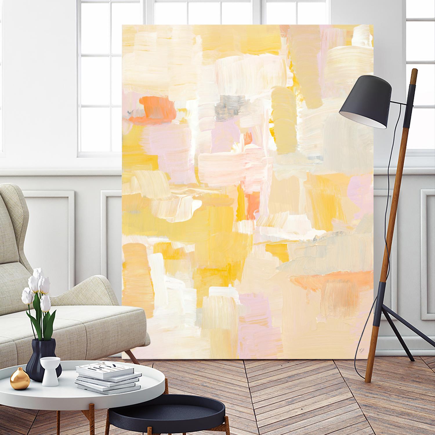 Peace I See by Lanie Loreth on GIANT ART - yellow abstract