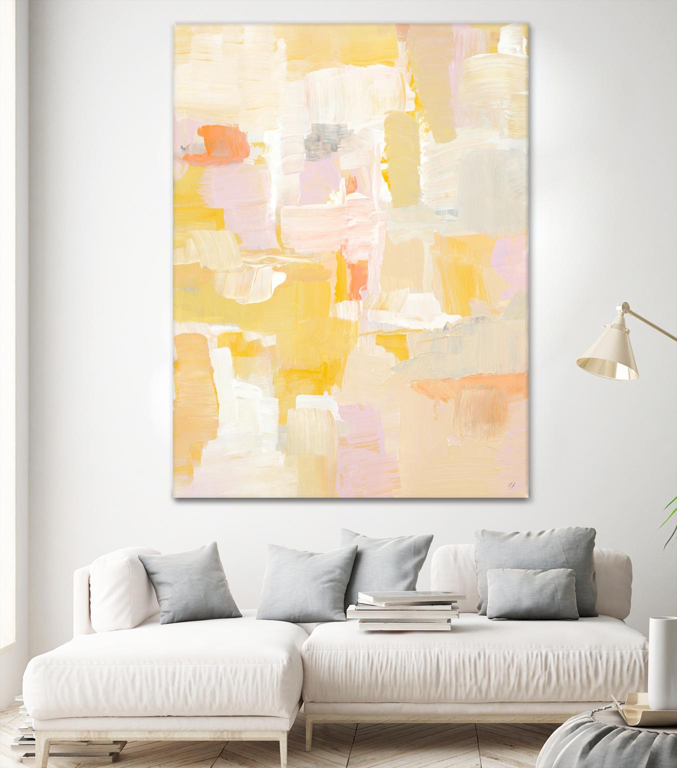 Peace I See by Lanie Loreth on GIANT ART - yellow abstract