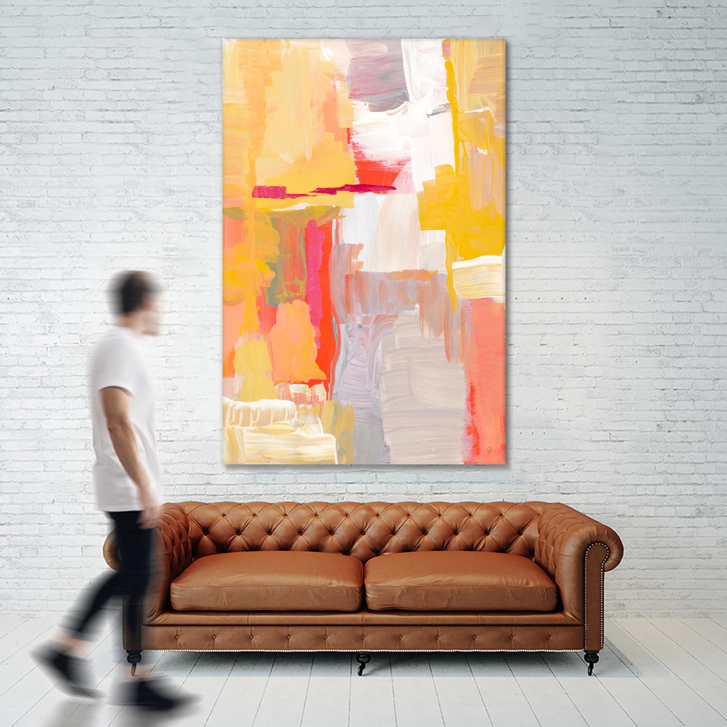 Joyful Morning by Lanie Loreth on GIANT ART - yellow abstract
