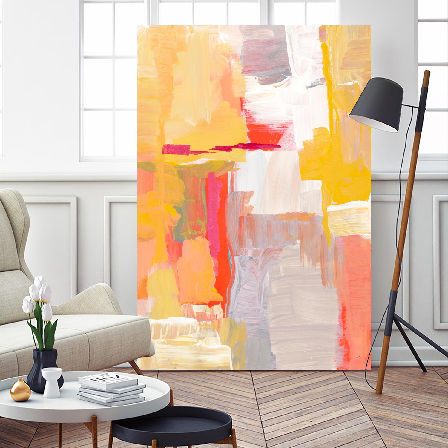 Joyful Morning by Lanie Loreth on GIANT ART - yellow abstract