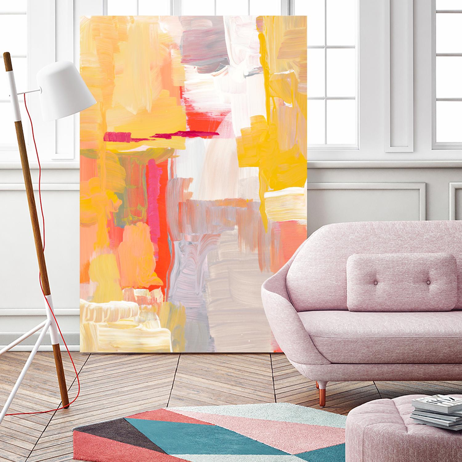 Joyful Morning by Lanie Loreth on GIANT ART - yellow abstract