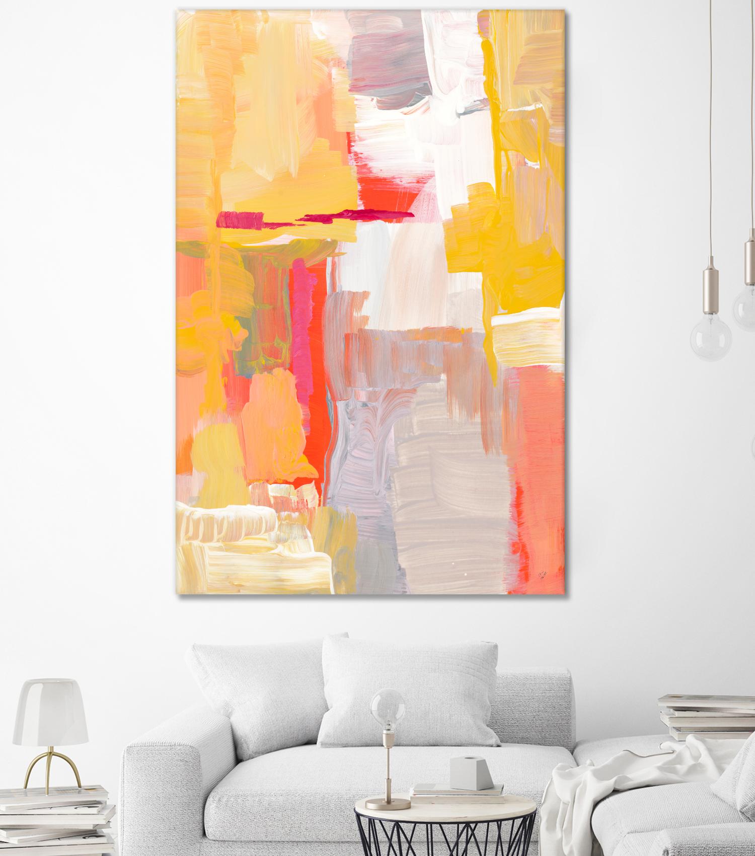 Joyful Morning by Lanie Loreth on GIANT ART - yellow abstract