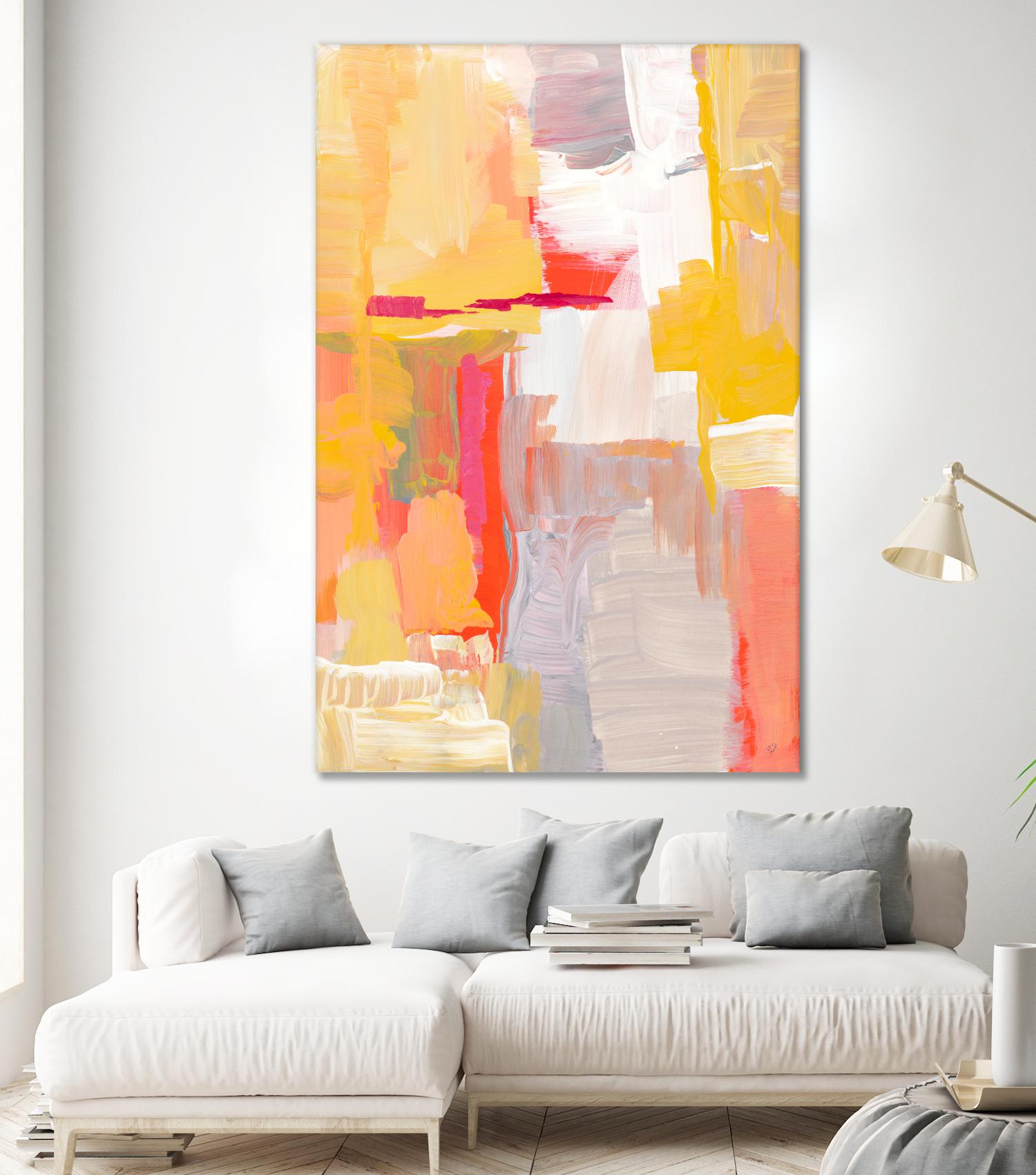Joyful Morning by Lanie Loreth on GIANT ART - yellow abstract