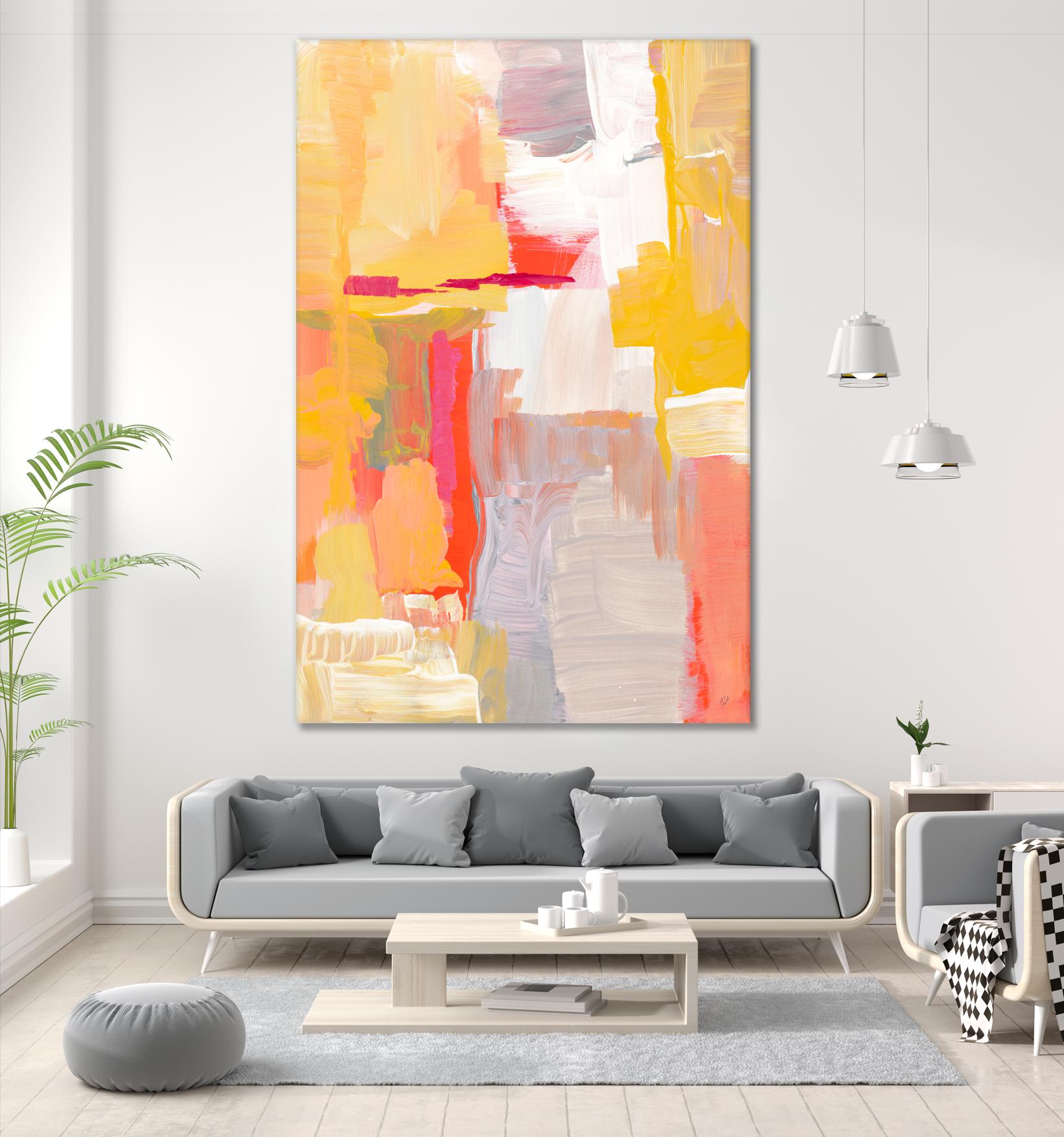 Joyful Morning by Lanie Loreth on GIANT ART - yellow abstract