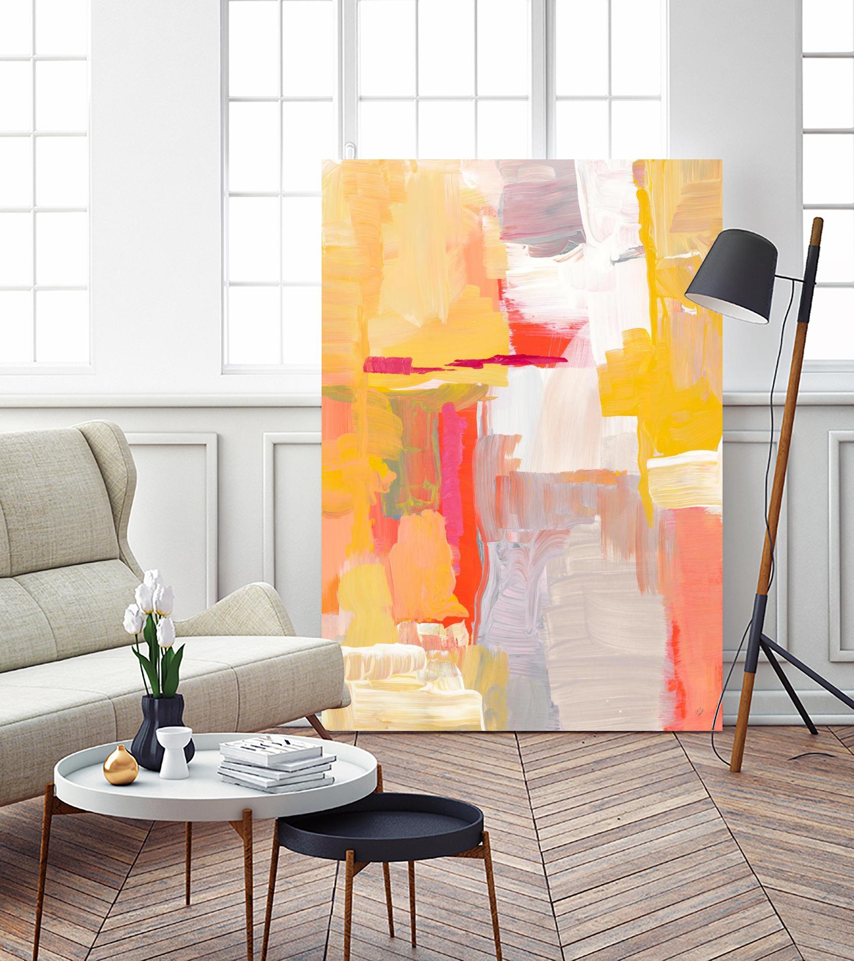 Joyful Morning by Lanie Loreth on GIANT ART - yellow abstract
