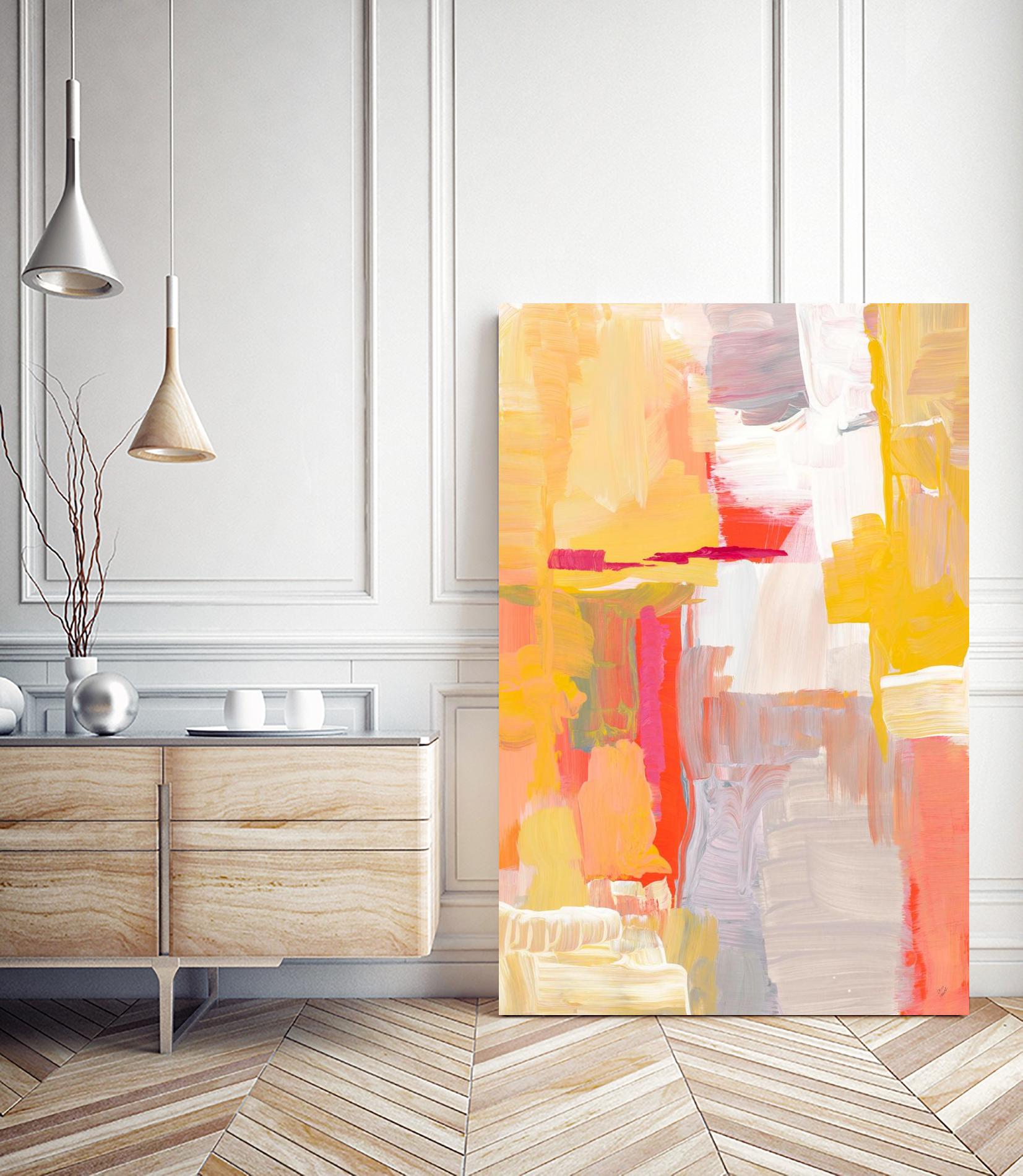 Joyful Morning by Lanie Loreth on GIANT ART - yellow abstract