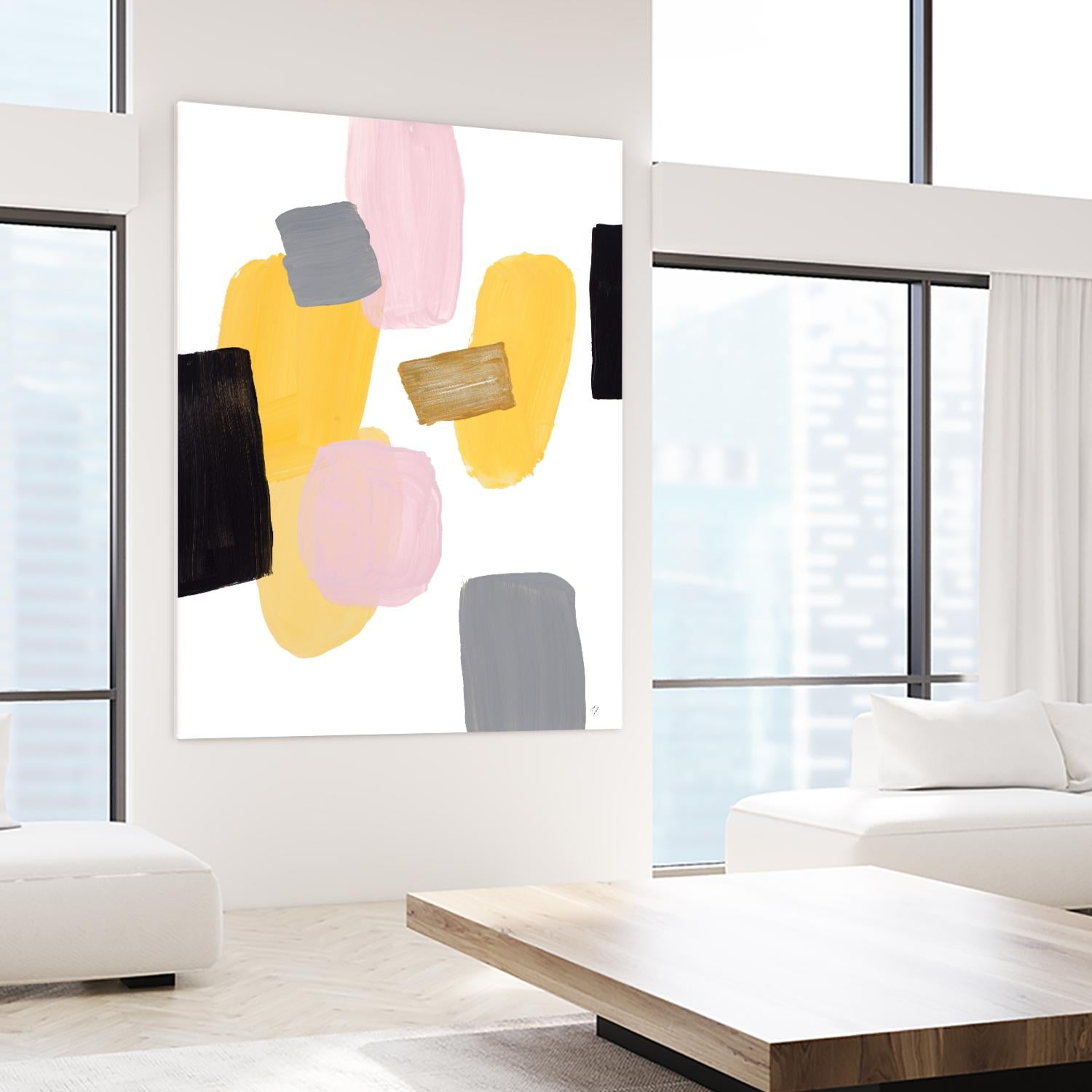 Floating Shapes I by Lanie Loreth on GIANT ART - multi abstract