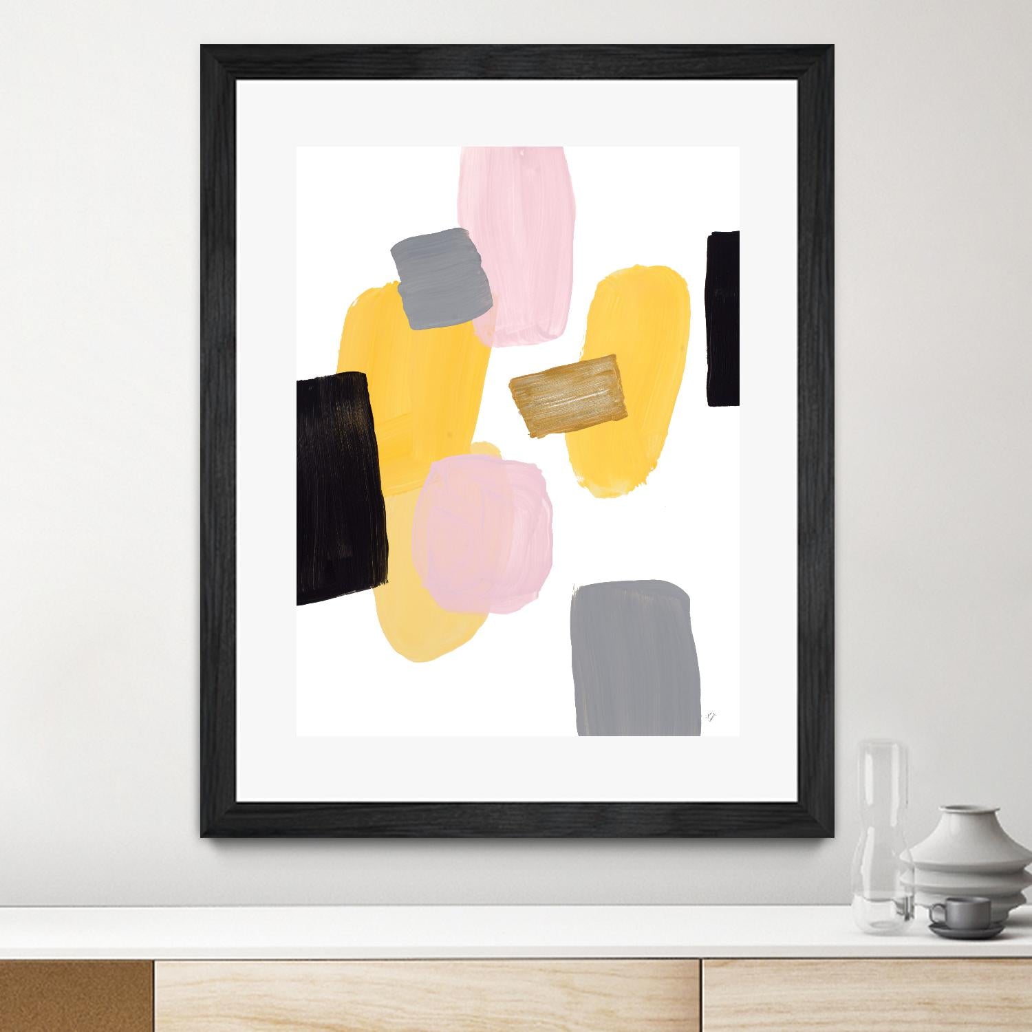 Floating Shapes I by Lanie Loreth on GIANT ART - multi abstract