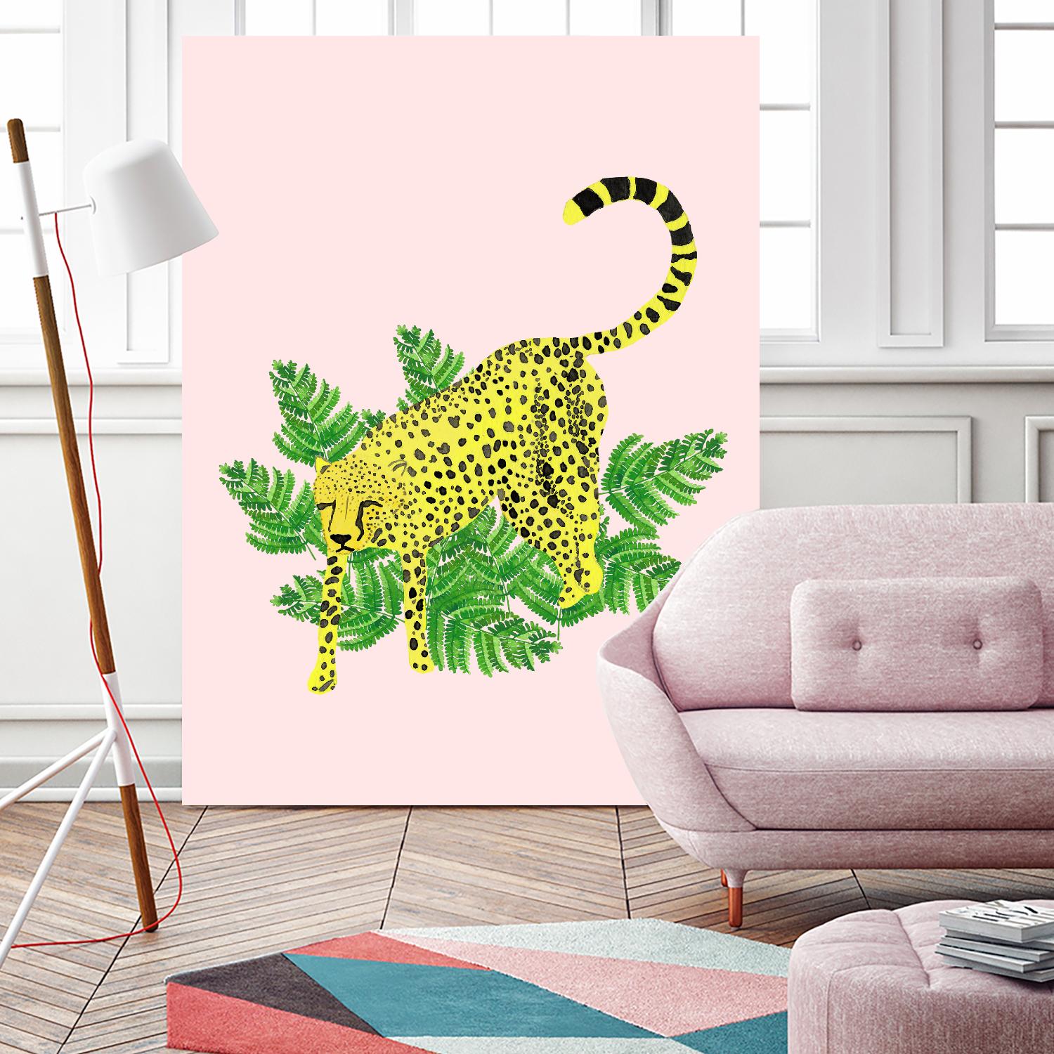 Cheetah on the Lookout II by Jen Bucheli on GIANT ART - multi wildlife