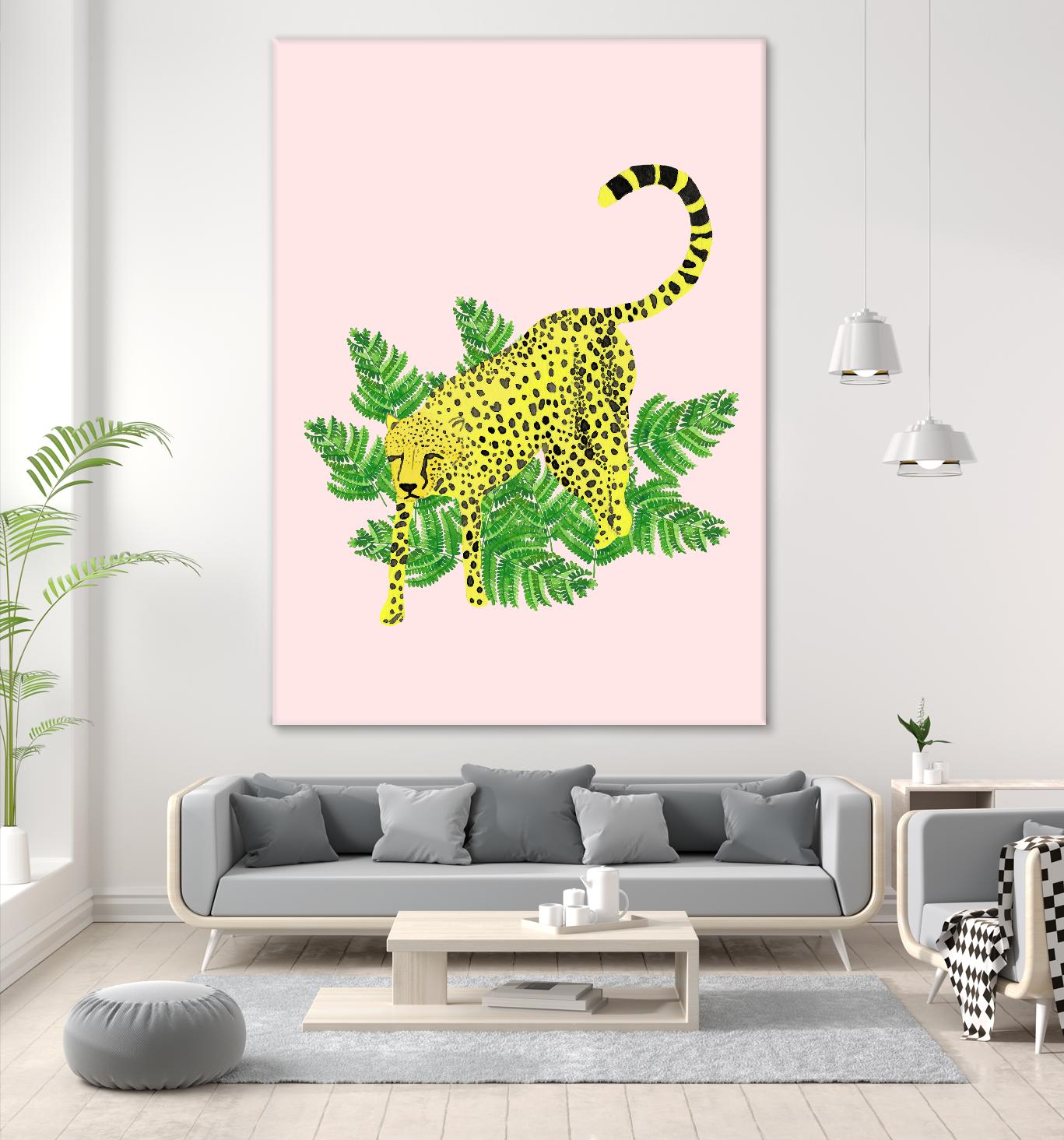 Cheetah on the Lookout II by Jen Bucheli on GIANT ART - multi wildlife