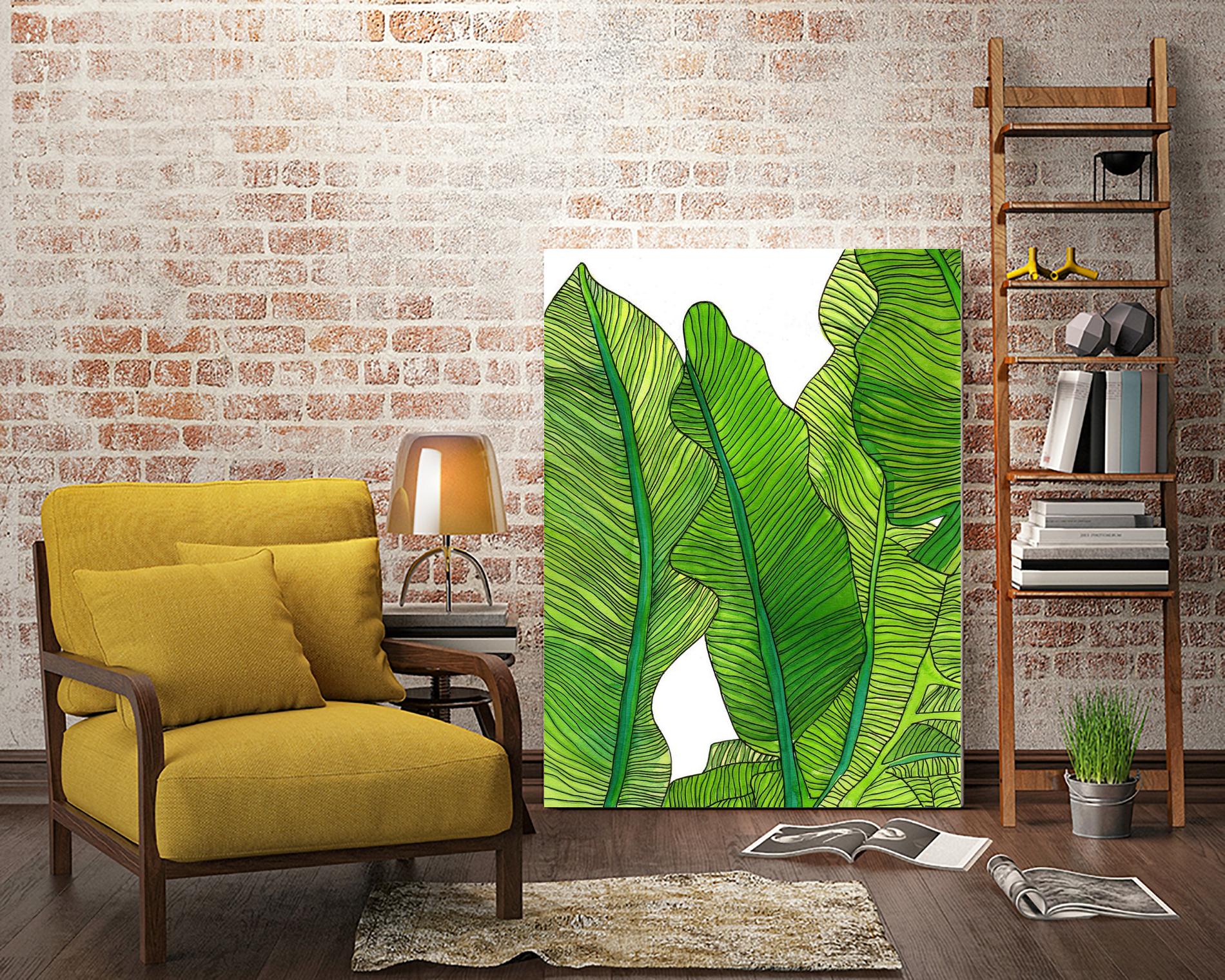 Jungle Leaves by Jen Bucheli on GIANT ART - floral leaves
