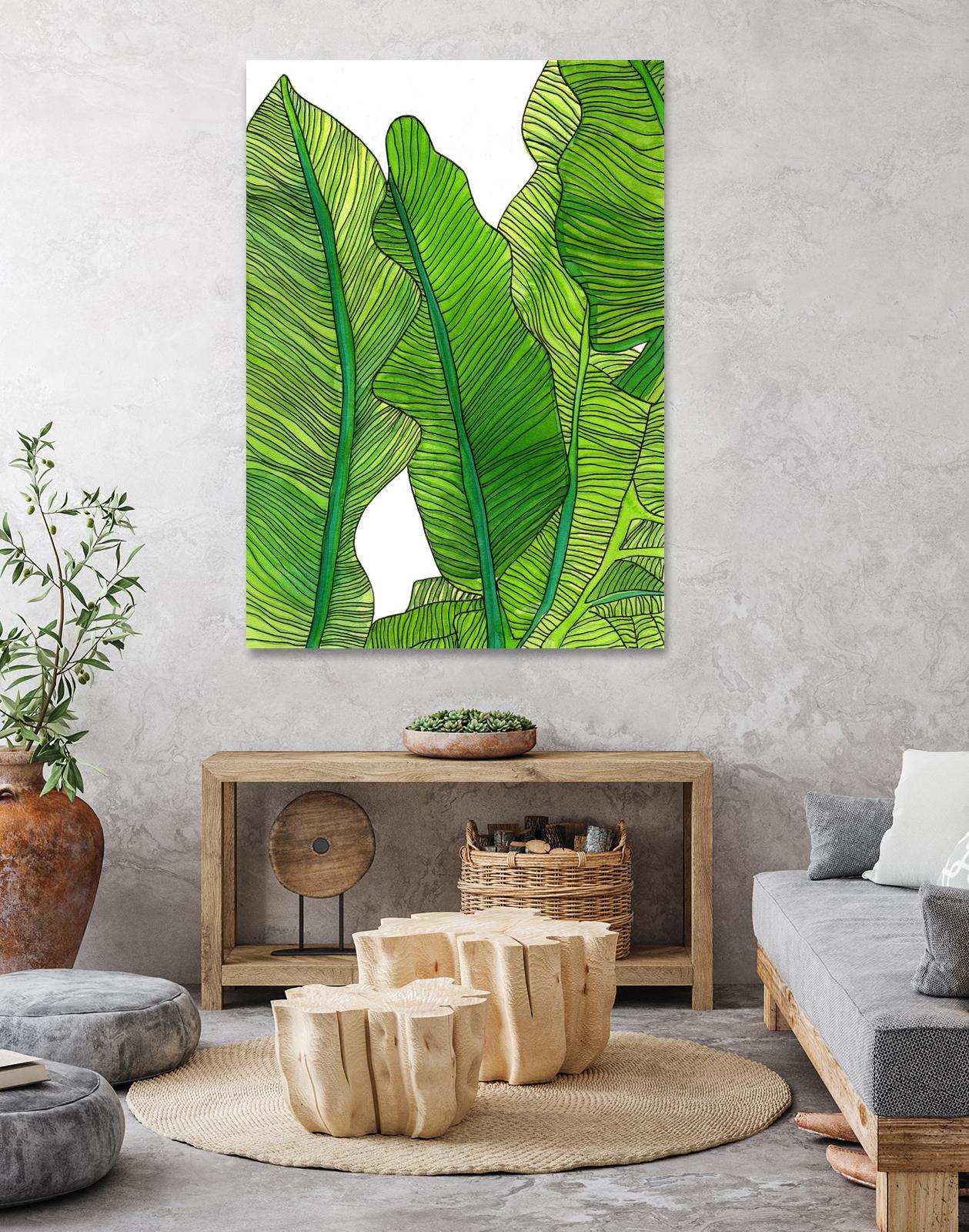 Jungle Leaves by Jen Bucheli on GIANT ART - floral leaves