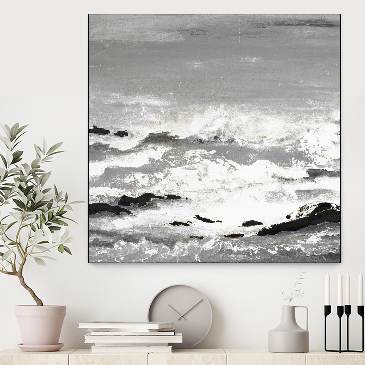 Rocks and Waves by Patricia Pinto on GIANT ART - coastal