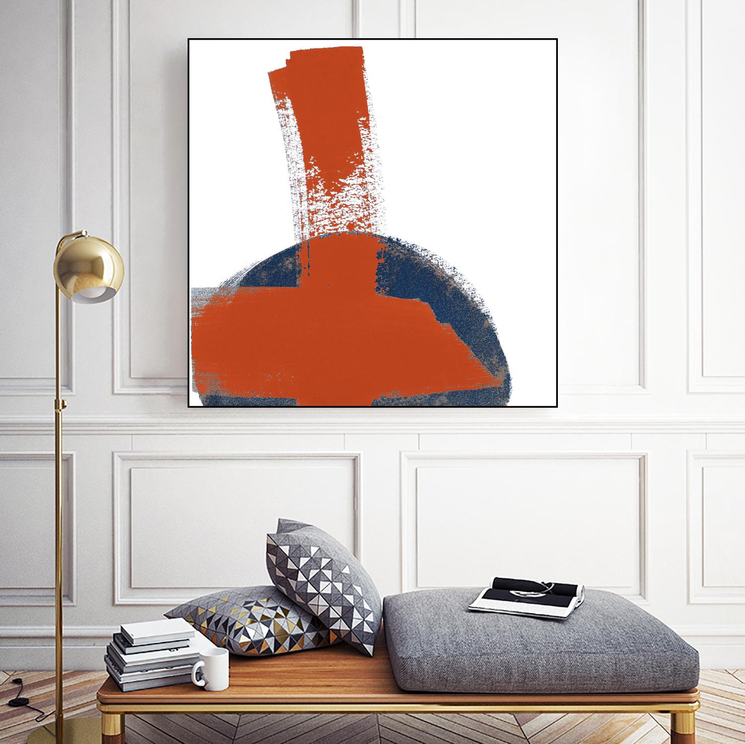 Red Moon Abstract II by Patricia Pinto on GIANT ART - red abstract