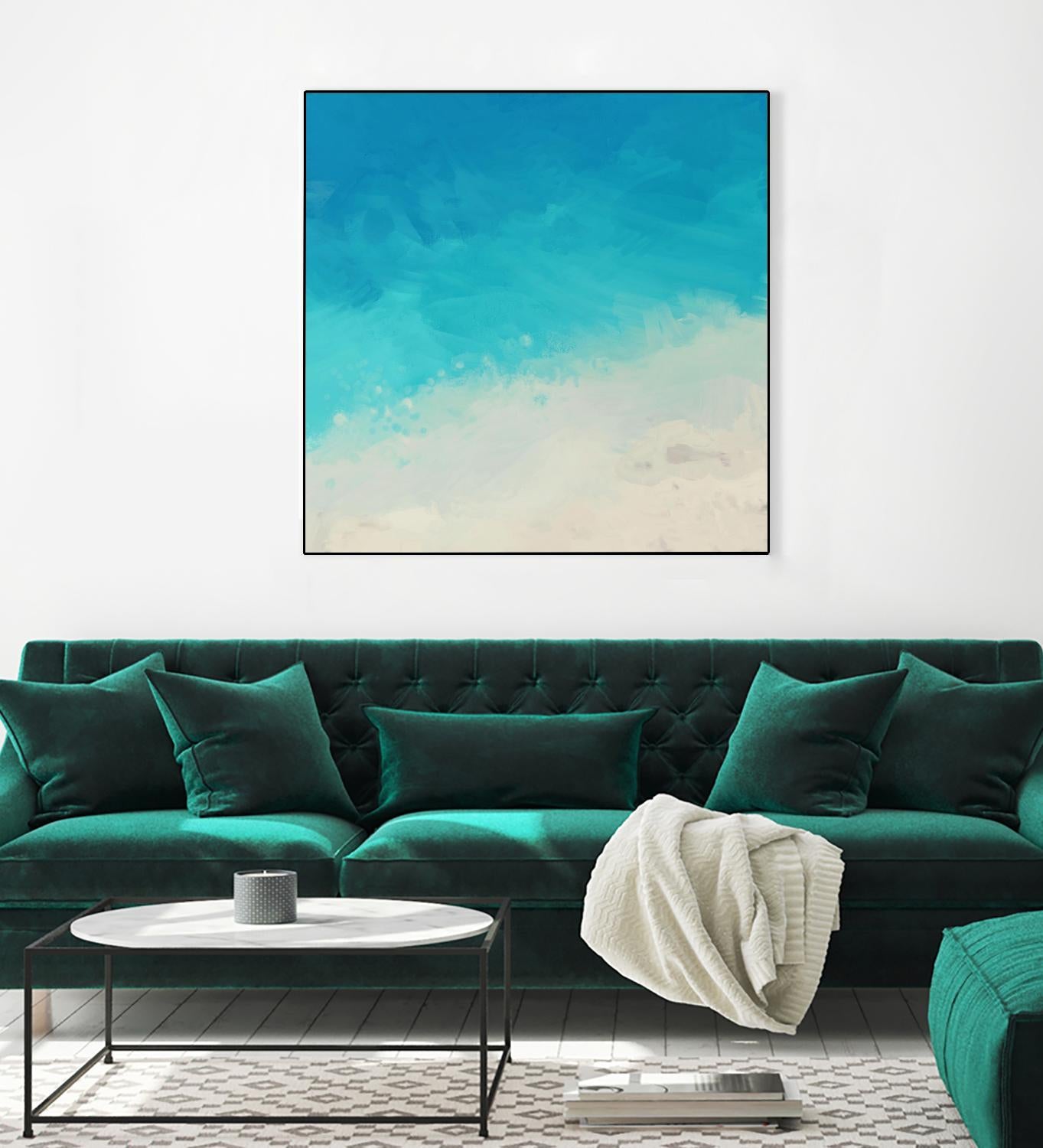 Ocean Blue Sea II by Dan Meneely on GIANT ART - abstract coastal