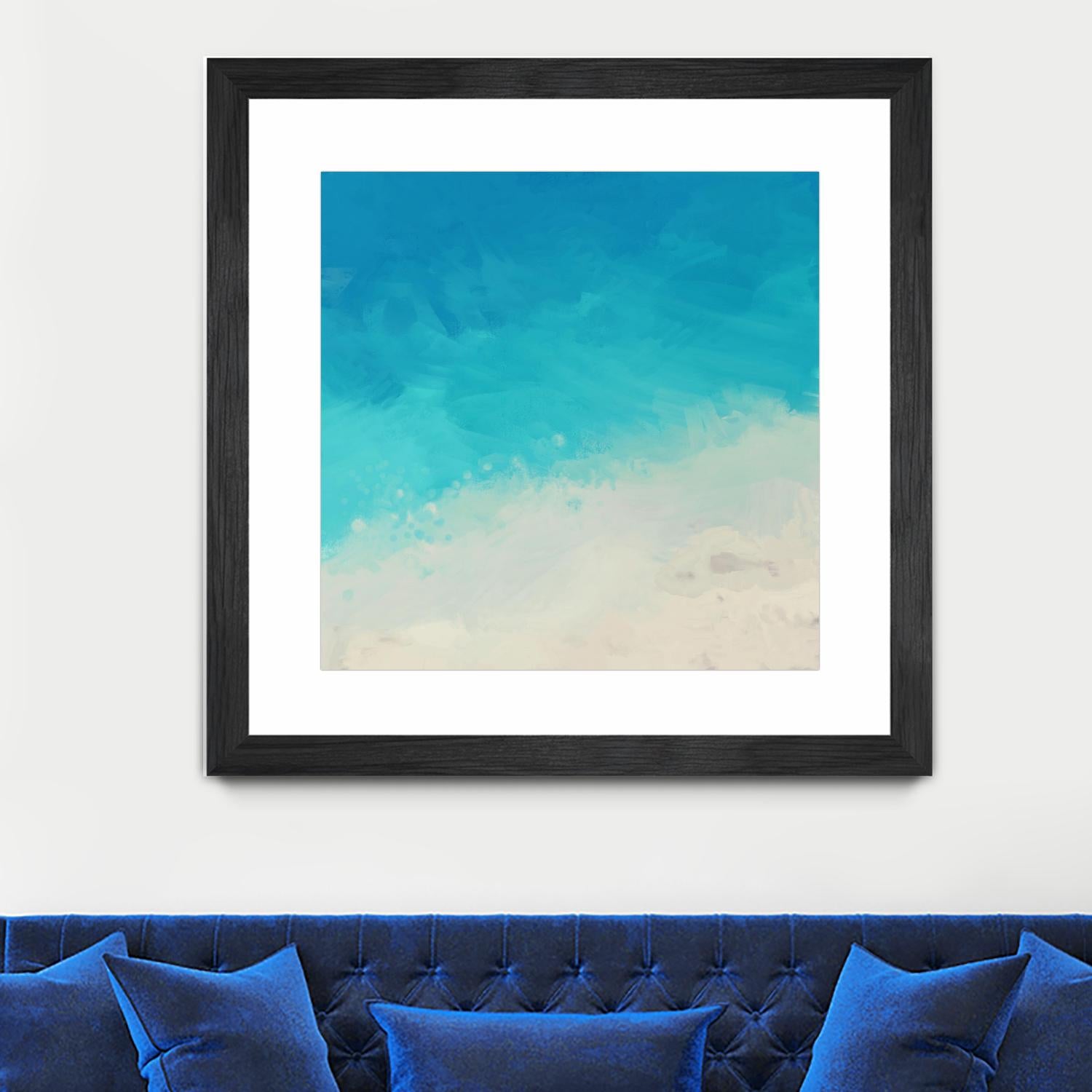 Ocean Blue Sea II by Dan Meneely on GIANT ART - abstract coastal