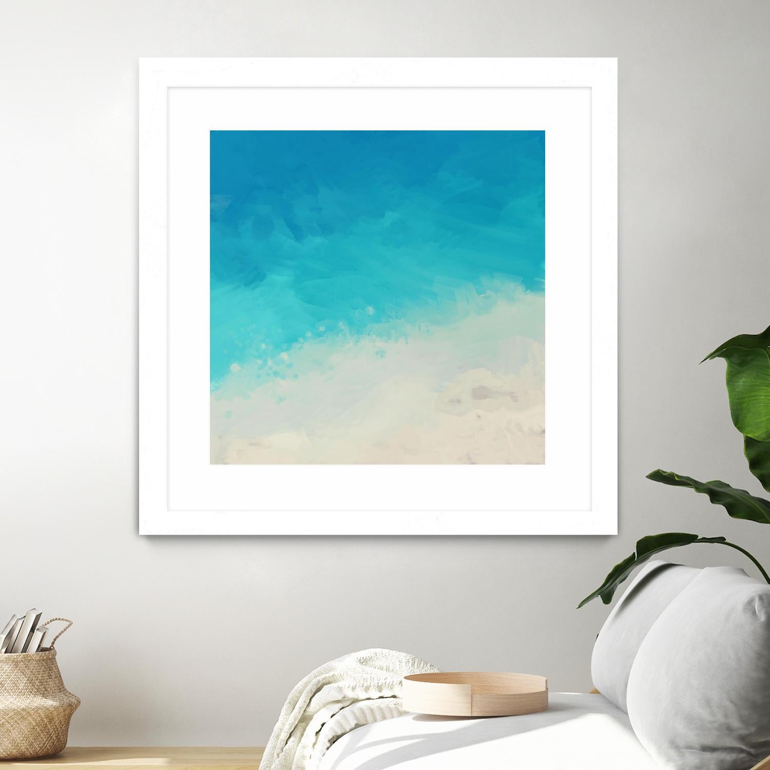 Ocean Blue Sea II by Dan Meneely on GIANT ART - abstract coastal