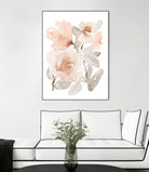 Peach Tranquil Florals I by Lanie Loreth on GIANT ART - peach floral