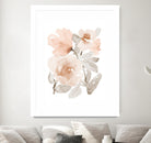 Peach Tranquil Florals I by Lanie Loreth on GIANT ART - peach floral