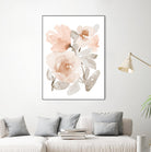 Peach Tranquil Florals I by Lanie Loreth on GIANT ART - peach floral