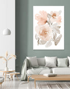 Peach Tranquil Florals I by Lanie Loreth on GIANT ART - peach floral