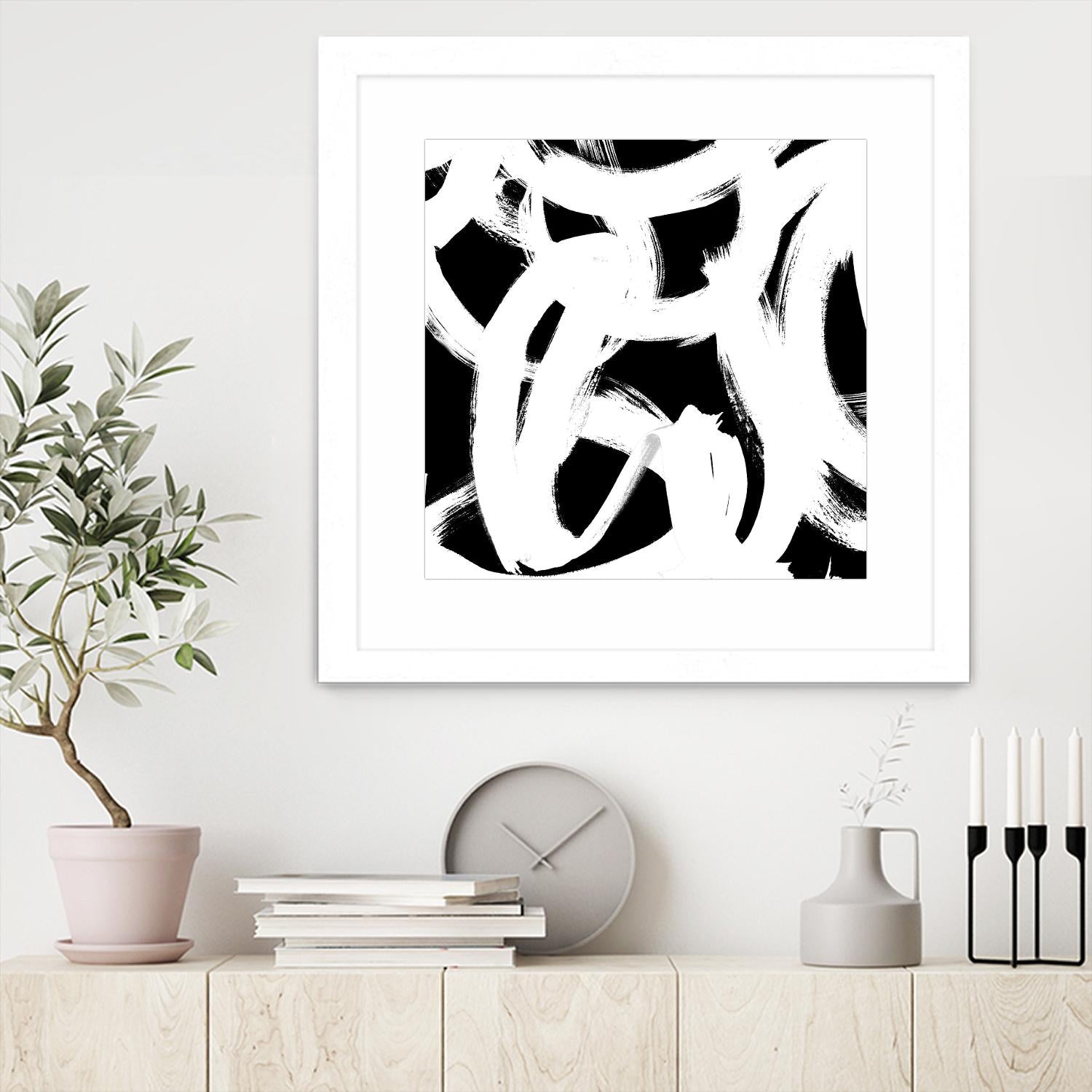 White Trails I by Emily Navas on GIANT ART - abstract