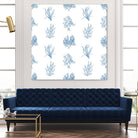 Blue Seagrass Pattern by Lanie Loreth on GIANT ART - coastal pattern