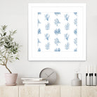 Blue Seagrass Pattern by Lanie Loreth on GIANT ART - coastal pattern